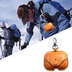 کاور محافظ چرمی ایرپاد پرو Coteetci PU Case With Hook For Apple Airpods Pro