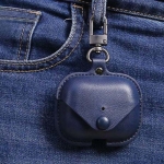 کاور محافظ چرمی ایرپاد پرو Coteetci PU Case With Hook For Apple Airpods Pro