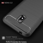 قاب محافظ ژله ای نوکیا Fiber Carbon Rugged Armor Case For Nokia 2.2