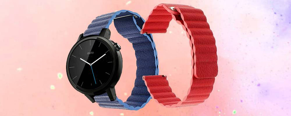 بند چرمی ساعت هوشمند موتورولا موتو Moto 360 42mm مدل Leather Loop