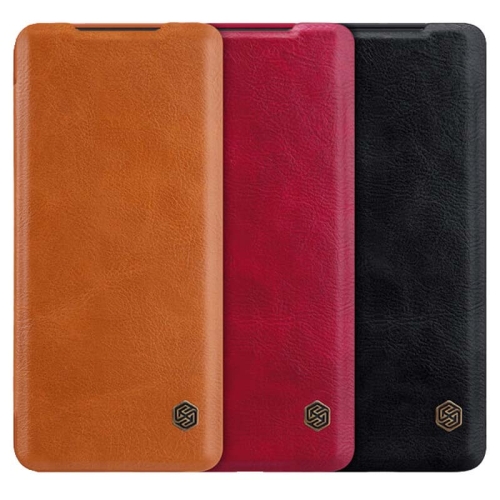 کیف محافظ چرمی نیلکین سامسونگ Nillkin Qin Case For Samsung Galaxy S20 Plus