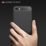 قاب محافظ ژله ای هواوی Fiber Carbon Rugged Armor Case For Huawei Y5 Prime 2018