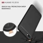 قاب محافظ ژله ای هواوی Fiber Carbon Rugged Armor Case For Huawei Y5 Prime 2018