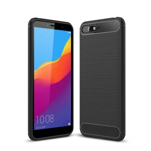 قاب محافظ ژله ای هواوی Fiber Carbon Rugged Armor Case For Huawei Y6 Prime 2018
