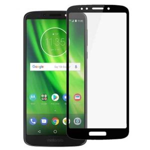 محافظ صفحه نمایش تمام چسب با پوشش کامل موتورولا Full Glass Screen Protector For Motorola Moto G6 Play