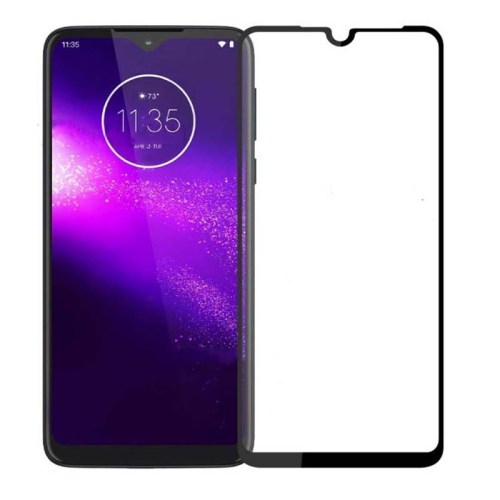 محافظ صفحه نمایش تمام چسب با پوشش کامل موتورولا Full Glass Screen Protector For Motorola One Macro