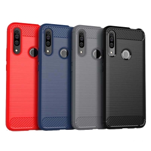 قاب محافظ ژله ای هواوی Fiber Carbon Rugged Armor Case For huawei Honor 9X Pro