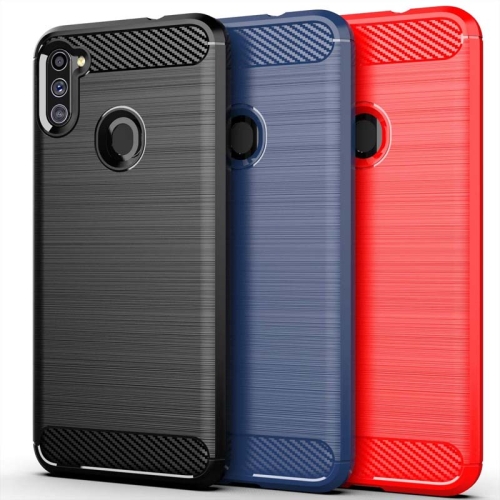 قاب محافظ ژله ای سامسونگ Fiber Carbon Rugged Armor Case For Samsung Galaxy A11