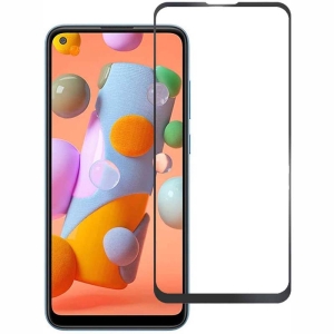 محافظ صفحه نمایش تمام چسب با پوشش کامل سامسونگ Full Glass Screen Protector For Samsung Galaxy A11