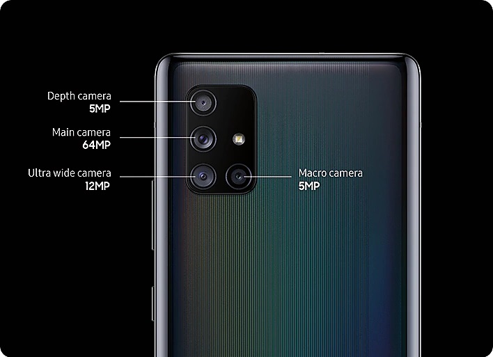 گوشی Samsung Galaxy A71 5G با ظرفیت 128 گیگابایت 