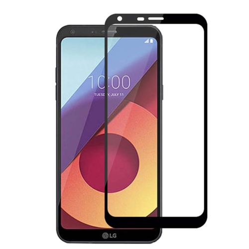 محافظ صفحه نمایش تمام چسب با پوشش کامل ال جی Full Glass Screen Protector For LG Q6