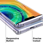 قاب محافظ ژله ای کپسول دار 5 گرمی هواوی Clear Tpu Air Rubber Jelly Case For Huawei Mate 30 Pro