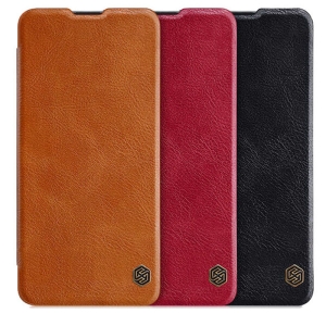کیف محافظ چرمی نیلکین سامسونگ Nillkin Qin Case For Samsung Galaxy A41