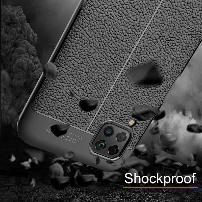 قاب ژله ای طرح چرم هواوی Auto Focus Jelly Case For Huawei P40 Lite / Nova 7i / Nova 6 SE