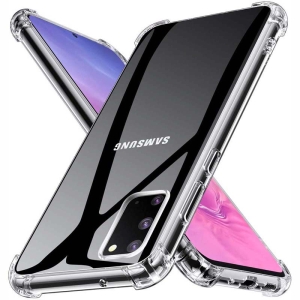قاب محافظ ژله ای کپسول دار 5 گرمی سامسونگ Clear Tpu Air Rubber Jelly Case For Samsung Galaxy S20