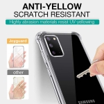 قاب محافظ ژله ای کپسول دار 5 گرمی سامسونگ Clear Tpu Air Rubber Jelly Case For Samsung Galaxy S20