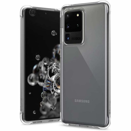 قاب محافظ ژله ای کپسول دار 5 گرمی سامسونگ Clear Tpu Air Rubber Jelly Case For Samsung Galaxy S20 Ultra
