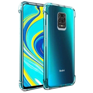 قاب محافظ ژله ای کپسول دار 5 گرمی شیائومی Clear Tpu Air Rubber Jelly Case For Xiaomi Redmi Note 9 Pro / Note 9 Pro Max / Note 9S