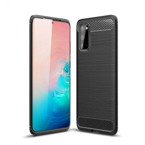 قاب محافظ ژله ای سامسونگ Fiber Carbon Rugged Armor Case For Samsung Galaxy S20