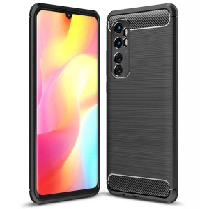 قاب محافظ ژله ای شیائومی Fiber Carbon Rugged Armor Case For Xiaomi Mi Note 10 Lite