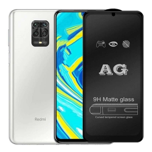 محافظ صفحه نمایش مات تمام چسب با پوشش کامل شیائومی Full Matte Glass Screen Protector For Xiaomi Poco M2 Pro