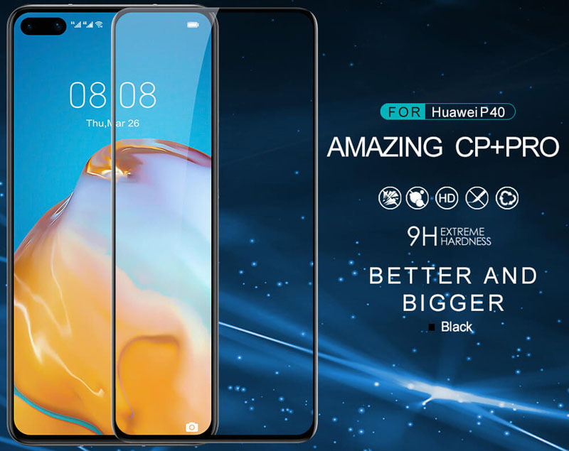 محافظ صفحه نمایش شیشه ای نیلکین هواوی Nillkin Amazing CP+ Pro Glass Huawei P40