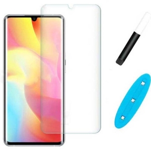 محافظ صفحه شیشه ای تمام صفحه و خمیده یو وی شیائومی UV Full Glass Screen Protector Xiaomi Mi Note 10 Lite