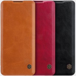 کیف محافظ چرمی نیلکین وان پلاس Nillkin Qin Case For OnePlus 8