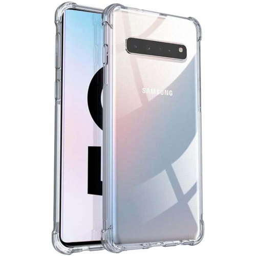 قاب محافظ ژله ای کپسول دار 5 گرمی سامسونگ Clear Tpu Air Rubber Jelly Case For Samsung Galaxy S10 5G