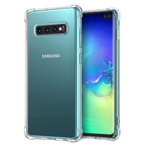 قاب محافظ ژله ای کپسول دار 5 گرمی سامسونگ Clear Tpu Air Rubber Jelly Case For Samsung Galaxy S10 Plus