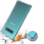 قاب محافظ ژله ای کپسول دار 5 گرمی سامسونگ Clear Tpu Air Rubber Jelly Case For Samsung Galaxy S10 Plus