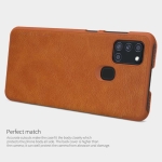 کیف محافظ چرمی نیلکین سامسونگ Nillkin Qin Case For Samsung Galaxy A21s