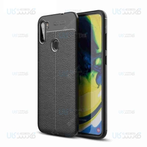 قاب ژله ای طرح چرم سامسونگ Auto Focus Jelly Case For Samsung Galaxy A11