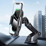 پایه نگهدارنده و شارژر وایرلس بیسوس هوشمند Baseus Light Electric Car Holder Wireless Charger WXHW03-01 15W