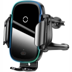 پایه نگهدارنده و شارژر وایرلس بیسوس هوشمند Baseus Light Electric Car Holder Wireless Charger WXHW03-01 15W