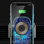 پایه نگهدارنده و شارژر وایرلس بیسوس هوشمند Baseus Light Electric Car Holder Wireless Charger WXHW03-01 15W
