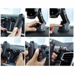 پایه نگهدارنده و شارژر وایرلس بیسوس هوشمند Baseus Light Electric Car Holder Wireless Charger WXHW03-01 15W