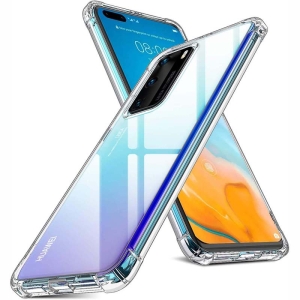 قاب محافظ ژله ای کپسول دار 5 گرمی هواوی Clear Tpu Air Rubber Jelly Case For Huawei P40