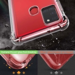 قاب محافظ ژله ای کپسول دار 5 گرمی سامسونگ Clear Tpu Air Rubber Jelly Case For Samsung Galaxy A21s