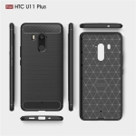 قاب محافظ ژله ای اچ تی سی Fiber Carbon Rugged Armor Case For Glass Screen Protector HTC U11 Plus