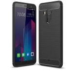قاب محافظ ژله ای اچ تی سی Fiber Carbon Rugged Armor Case For Glass Screen Protector HTC U11 Plus