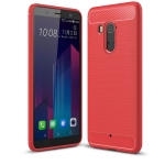 قاب محافظ ژله ای اچ تی سی Fiber Carbon Rugged Armor Case For Glass Screen Protector HTC U11 Plus