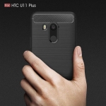 قاب محافظ ژله ای اچ تی سی Fiber Carbon Rugged Armor Case For Glass Screen Protector HTC U11 Plus
