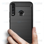 قاب محافظ ژله ای هواوی Fiber Carbon Rugged Armor Case For Huawei Y7p