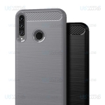 قاب محافظ ژله ای هواوی Fiber Carbon Rugged Armor Case For Huawei Y7p