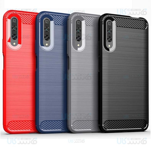 قاب محافظ ژله ای هواوی Fiber Carbon Rugged Armor Case For Huawei Y9s