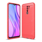 قاب محافظ ژله ای شیائومی Fiber Carbon Rugged Armor Case For Xiaomi Redmi 9