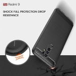 قاب محافظ ژله ای شیائومی Fiber Carbon Rugged Armor Case For Xiaomi Redmi 9