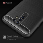 قاب محافظ ژله ای شیائومی Fiber Carbon Rugged Armor Case For Xiaomi Redmi 9