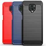قاب محافظ ژله ای شیائومی Fiber Carbon Rugged Armor Case For Xiaomi Redmi Note 9 Pro Note 9 Pro Max Note 9S